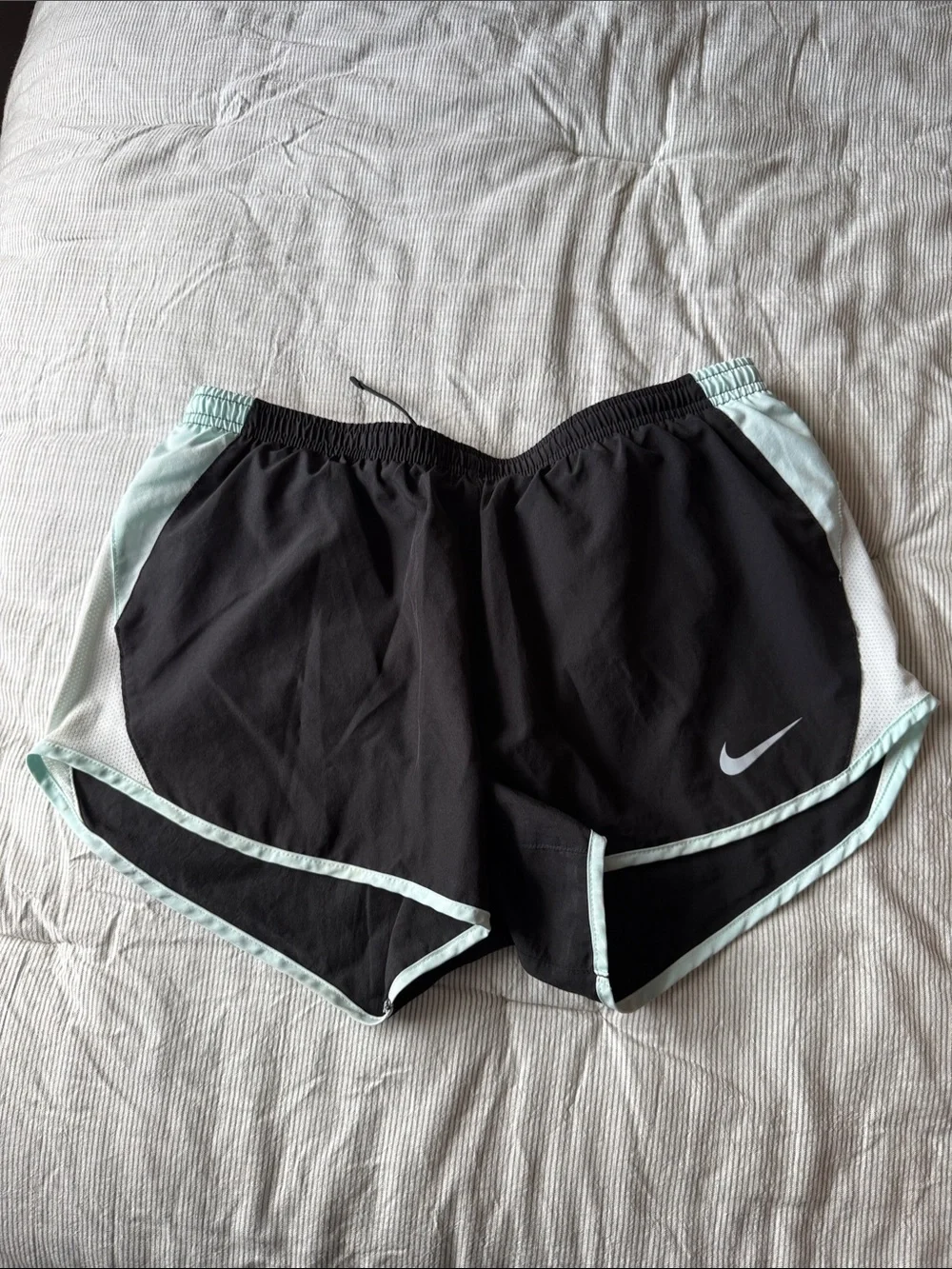 Nike Women’s Black Running Shorts with Mint Trim